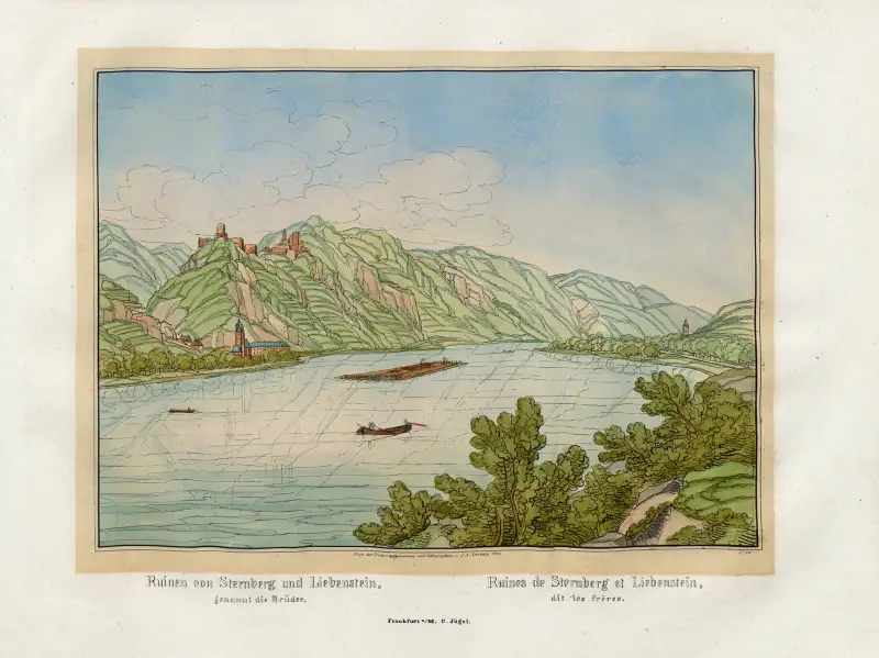 Ruinen von Sternberg und Liebenstein, genannt die Brüder von Johann Adolf Lasinsky