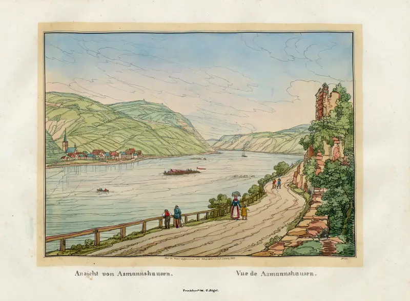 Pohled na Asmannshausen, Johann Adolf Lasinsky