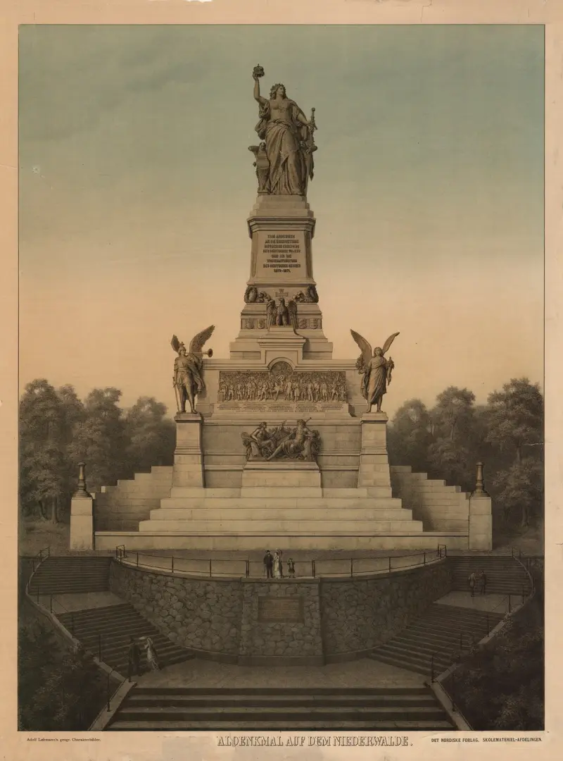 Nationalmonumentet på Niederwald av Adolf Lehmann