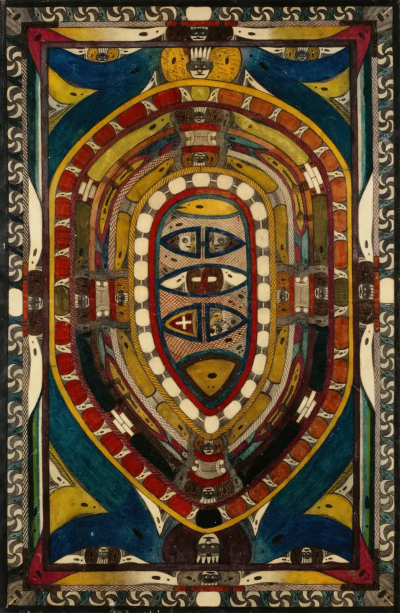 Noga Ei; det är den allra största byn på hela jorden; Villerville av Adolf Wölfli