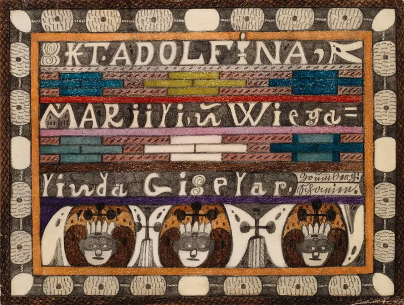 S:t Adolfina, Mariili och Wiegalinda Giselar av Adolf Wölfli