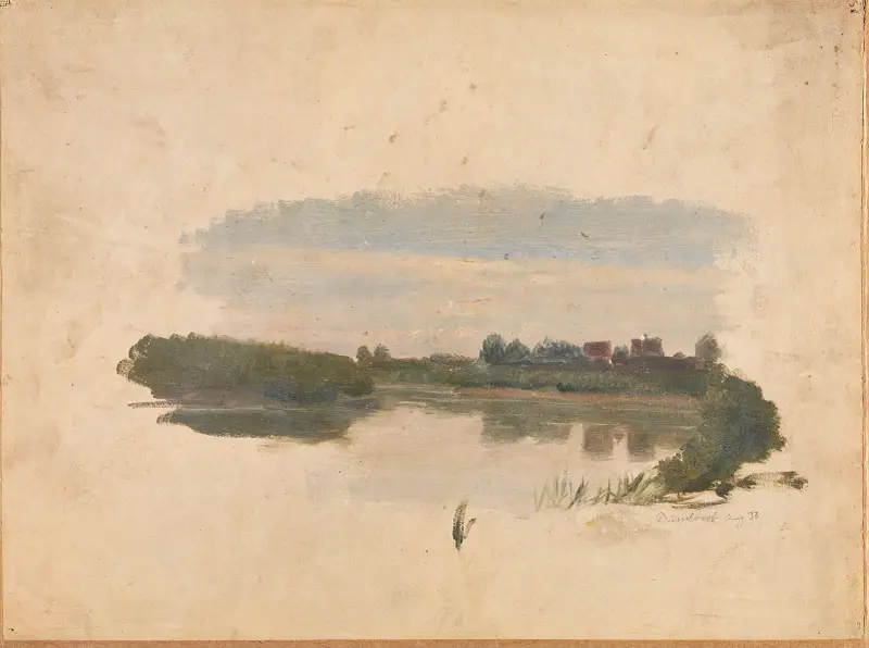 Landscape Study av Adolph Tidemand