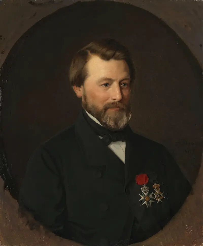 Porträtt av Emil Tidemand, konstnärens bror, 1867 av Adolph Tidemand
