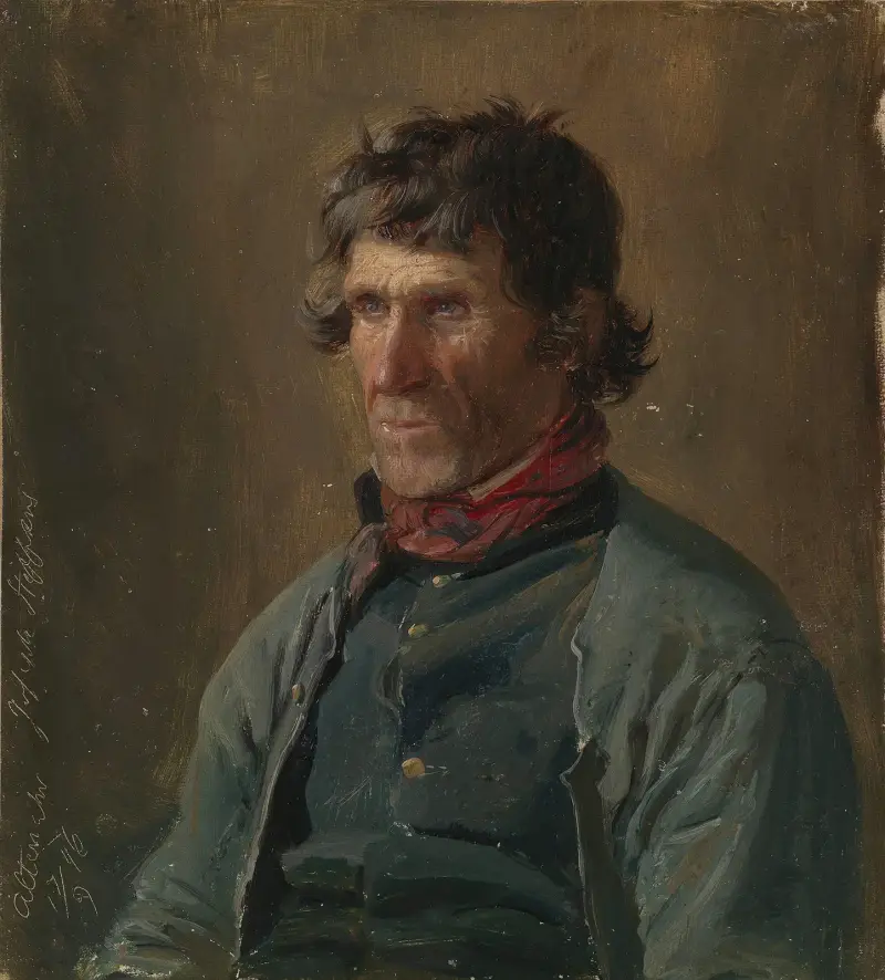 Porträtt av Joseph Steffens från Altenahr av Adolph Tidemand