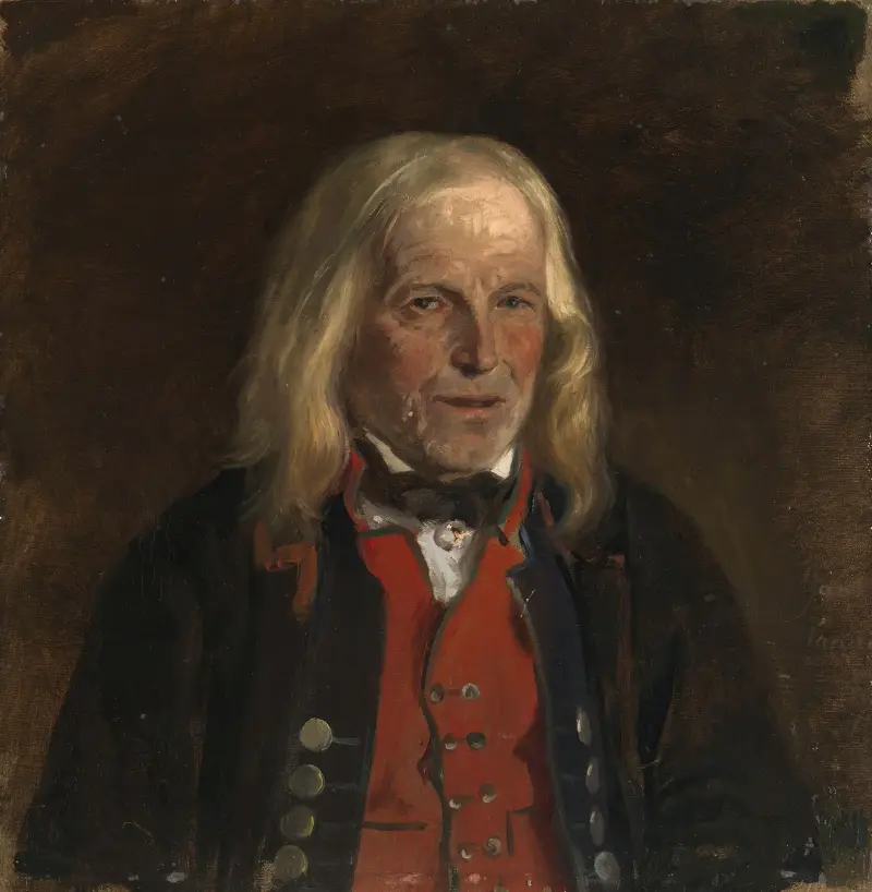 Portrait Study of the Farmer Jan Sandve av Adolph Tidemand