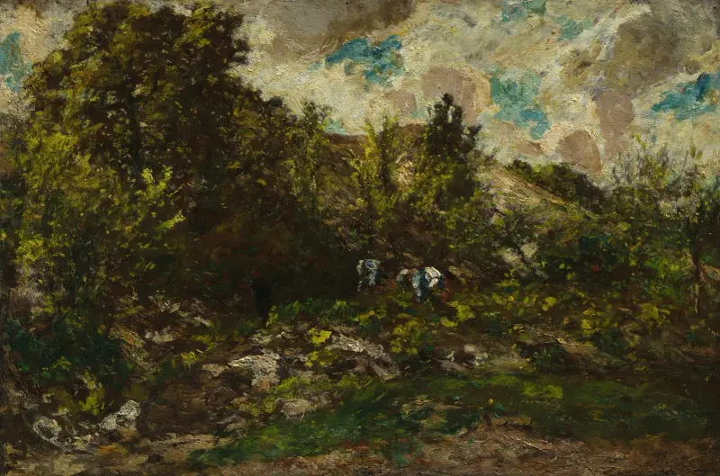 Autumn av Adolphe Monticelli