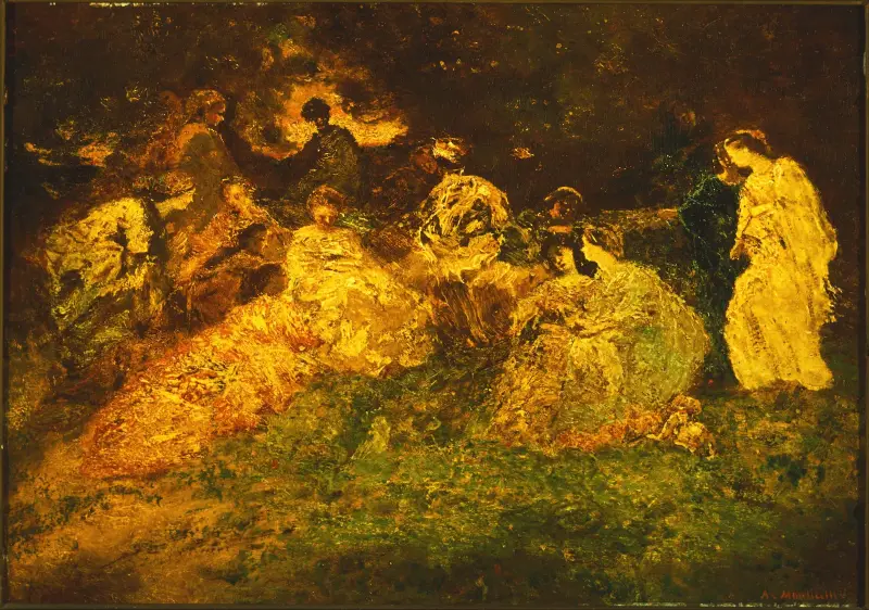Ländliches Fest von Adolphe Monticelli