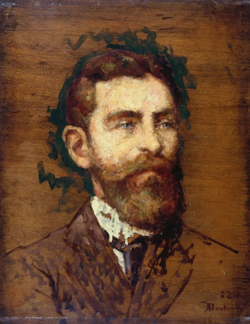Porträtt av François Ziem av Adolphe Monticelli