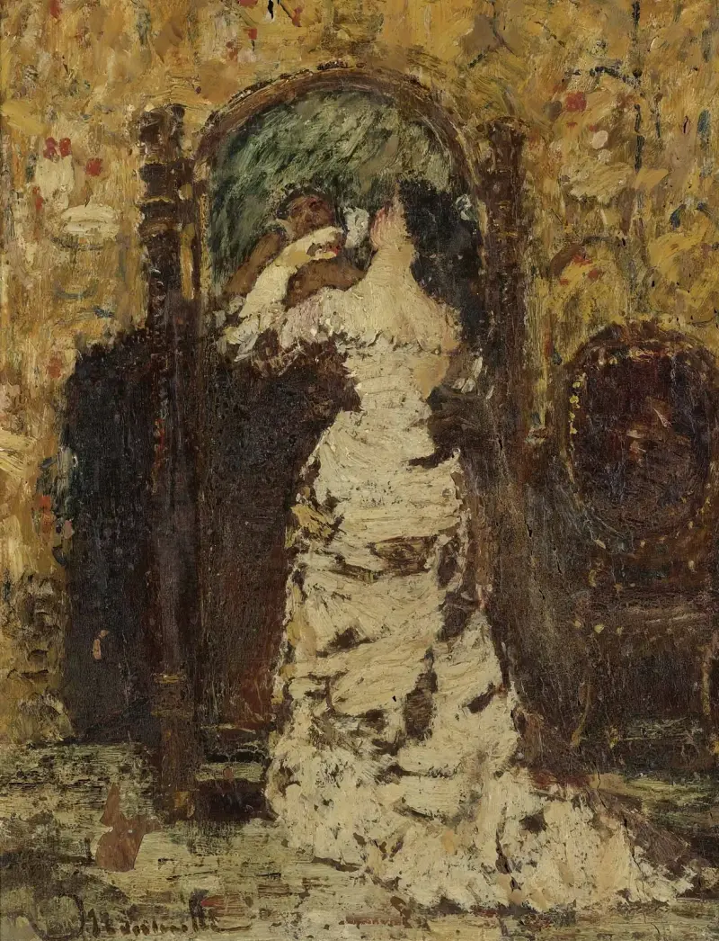 Preparing For The Soiree av Adolphe Monticelli
