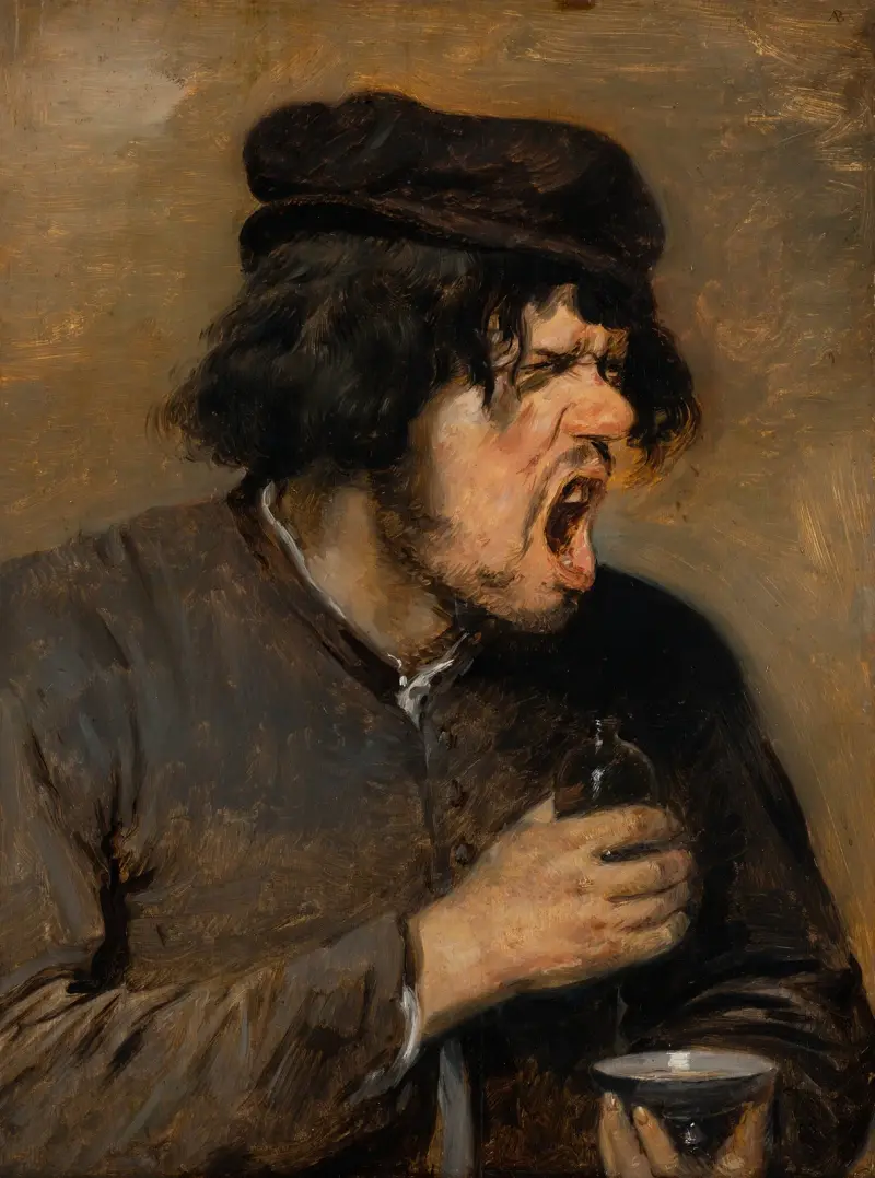 The Bitter Potion av Adriaen Brouwer