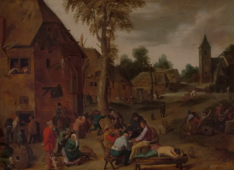 Village Fair av Adriaen Brouwer