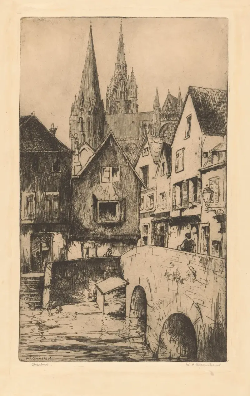 Chartres. av Willem Adrianus Grondhout