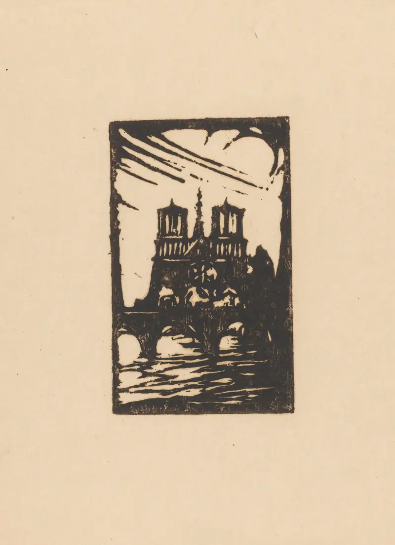 Notre-Dame in Parijs av Willem Adrianus Grondhout