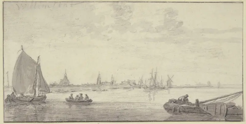 Pohled na Willemstad, obec Moerdijk, Aelbert Cuyp