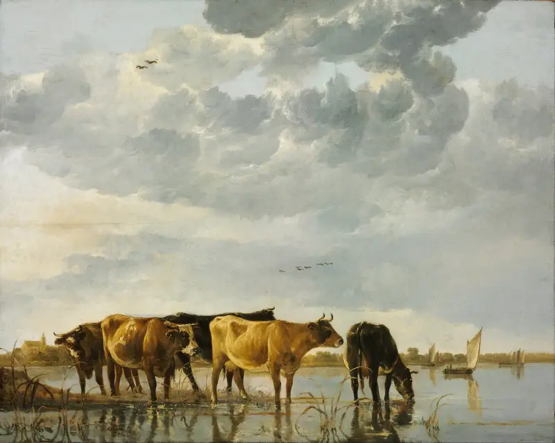 Krávy v řece, Aelbert Cuyp