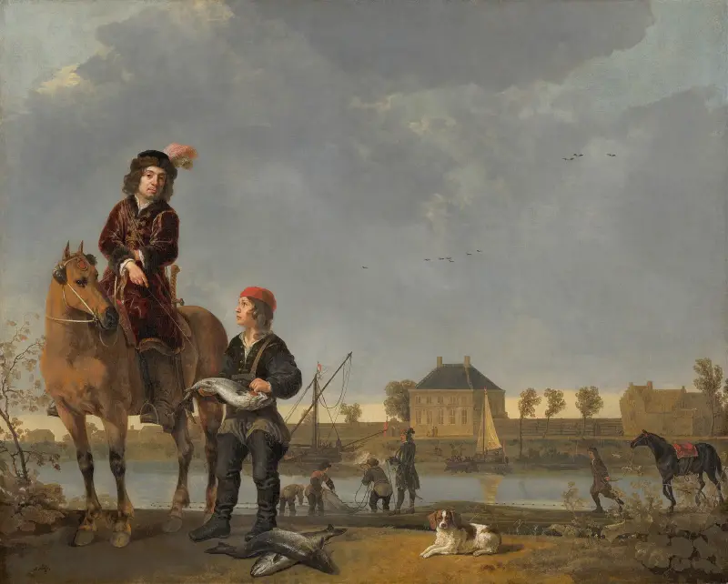 Ryttarporträtt av Pieter de Roovere av Aelbert Cuyp