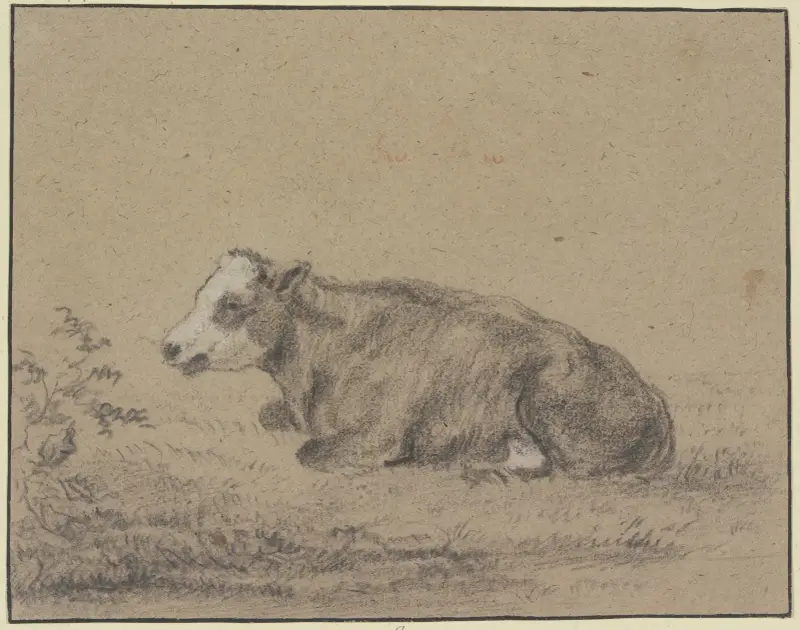 Ležící kráva doleva, Aelbert Cuyp