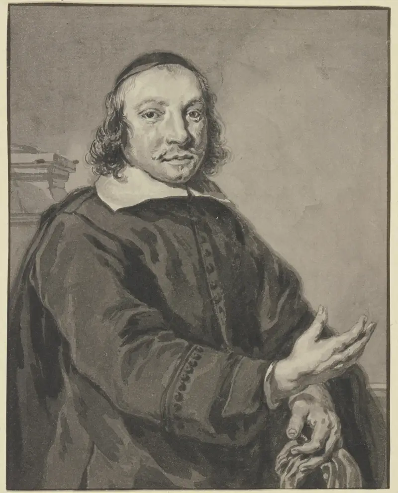 Brustbild eines Mannes nach rechts von Aert Schouman