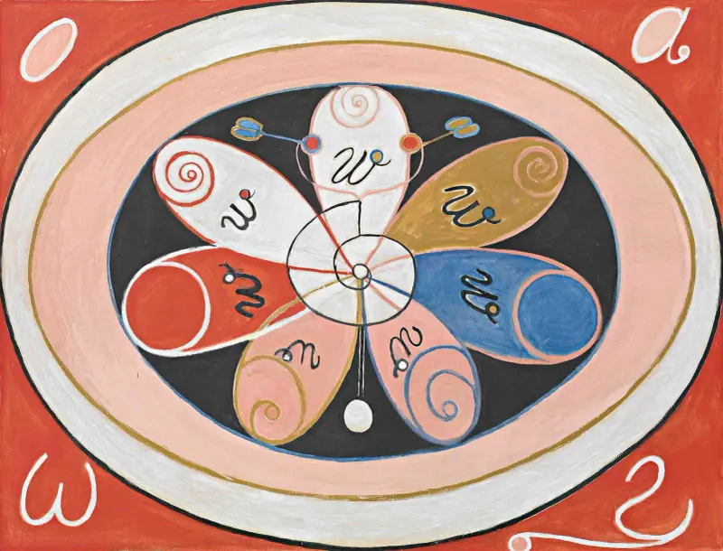 Evolution, nr 15, Grupp IV, De sjuuddiga stjärnorna av Hilma af Klint
