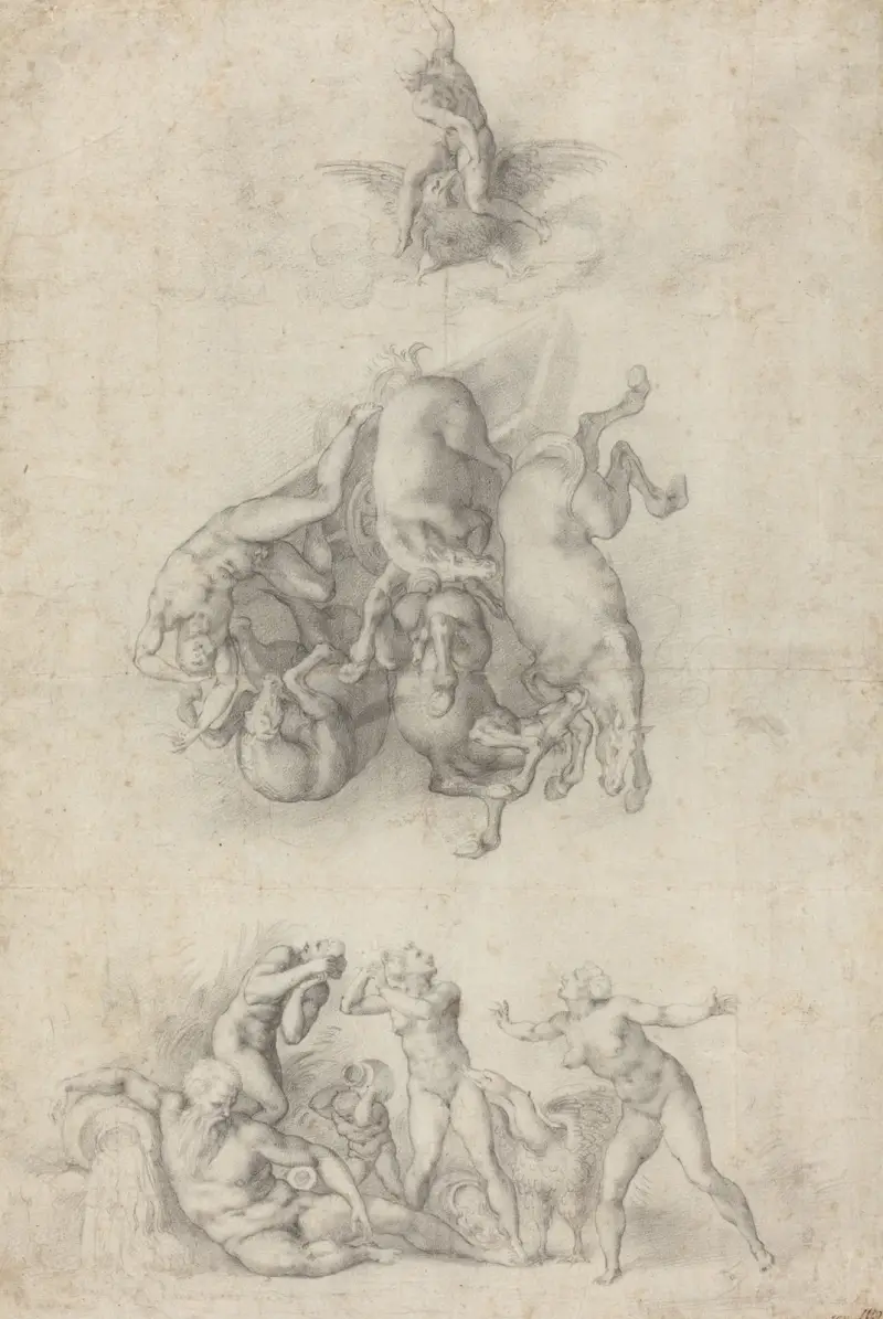 Der Sturz des Phaethon von Agnolo Bronzino