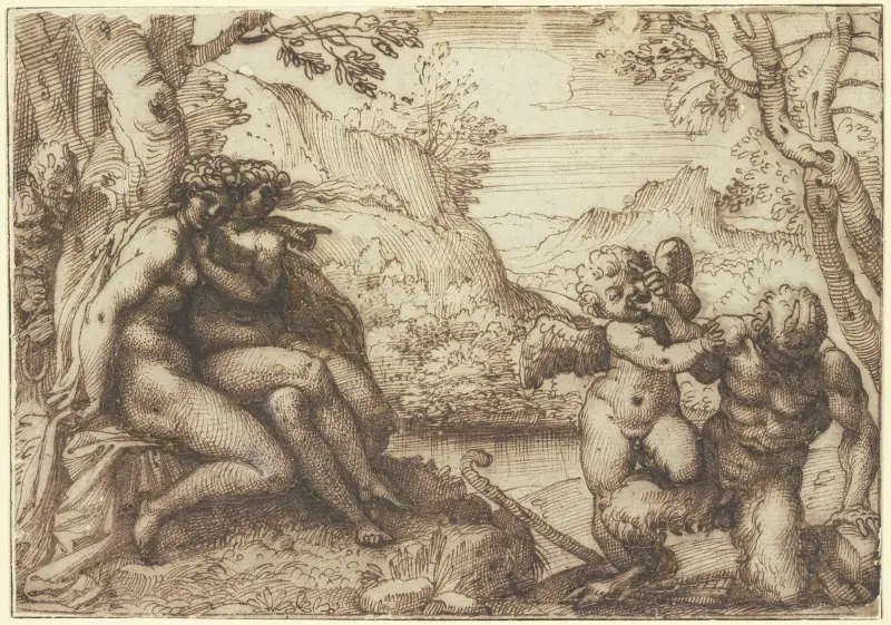 Omnia vincit Amor av Agostino Carracci