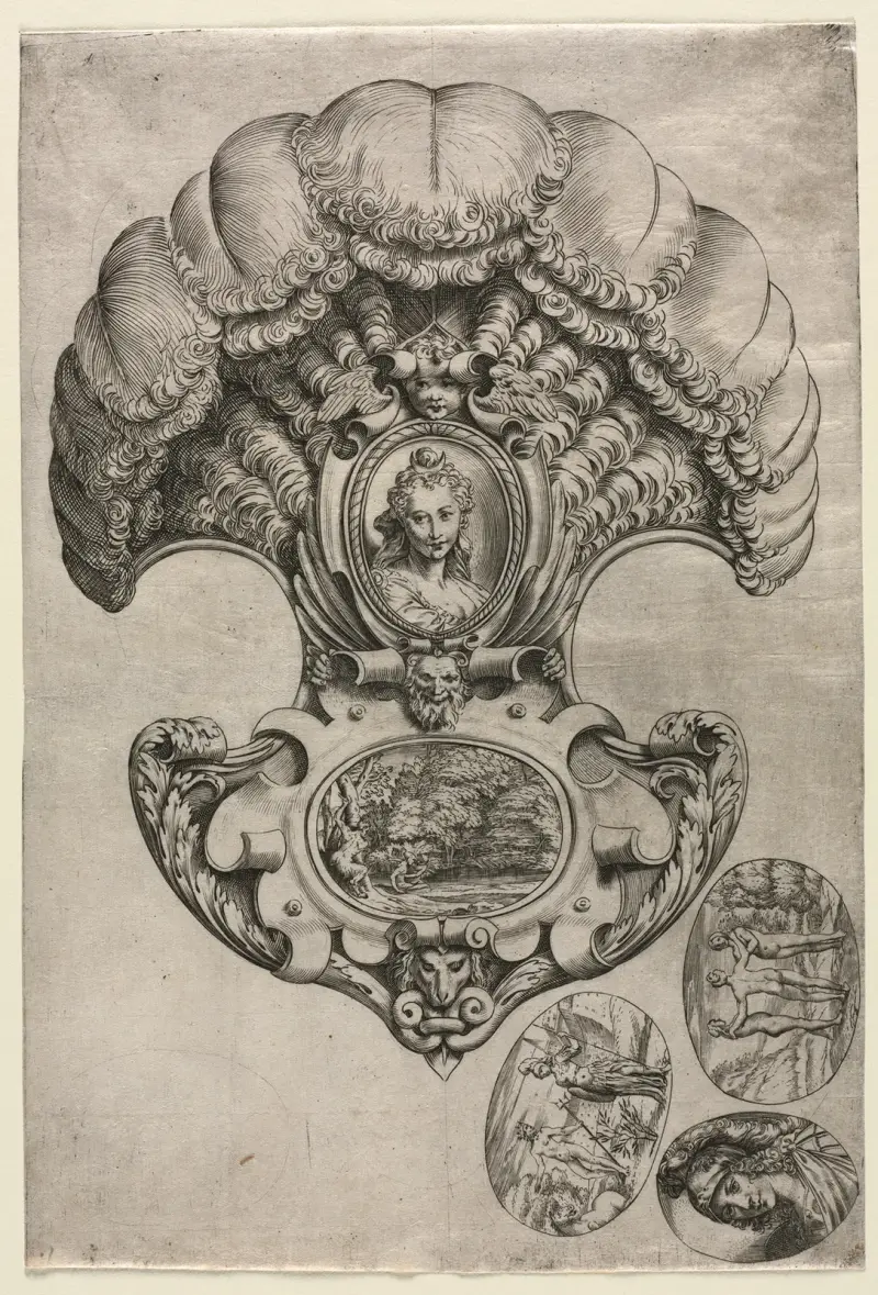 Der Fächer (L’Eventail) von Agostino Carracci