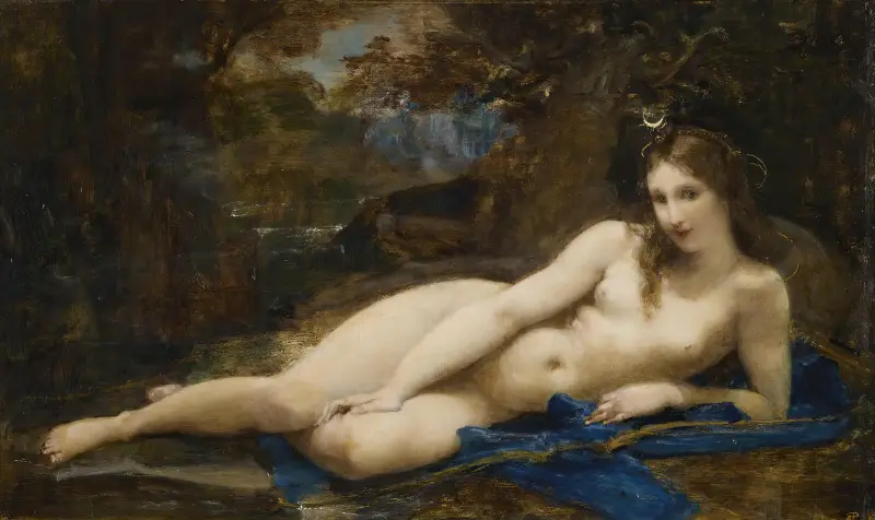 Diana Reposing av Paul-Jacques-Aimé Baudry