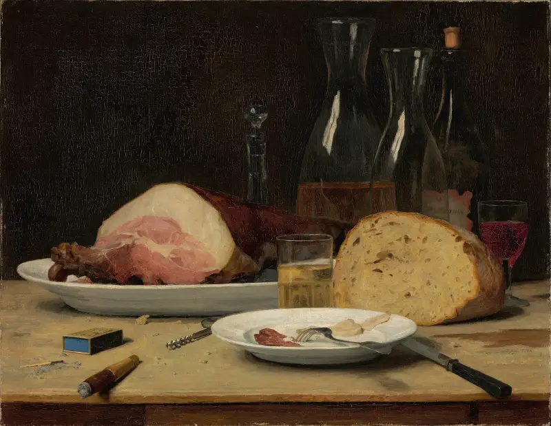 Still life; Excess av Albert Anker