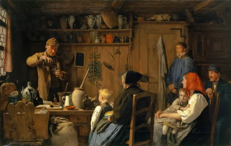 Šarlatán, Albert Anker