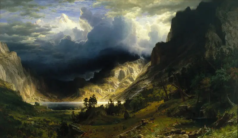Burza w Górach Skalistych, Mt. Rosalie, Albert Bierstadt