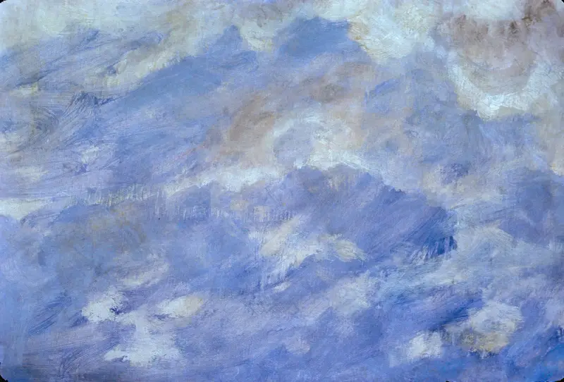 Cloud Study With Blue Sky av Albert Bierstadt