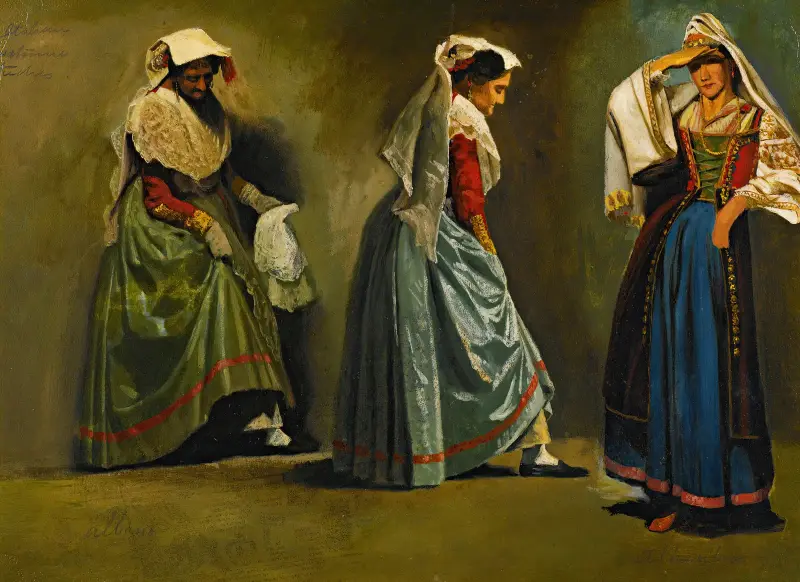 Italienische Kostümstudien von Albert Bierstadt