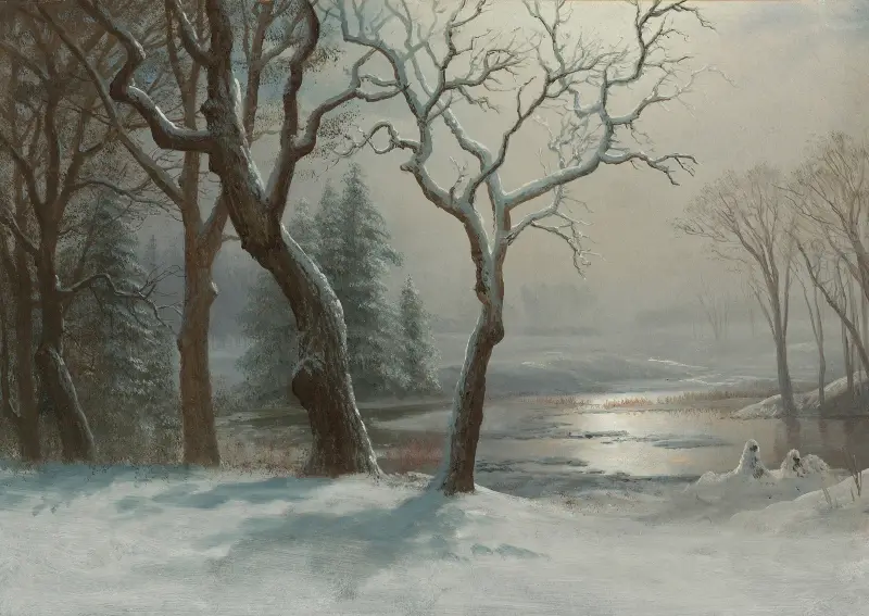 Winter In Yosemite av Albert Bierstadt