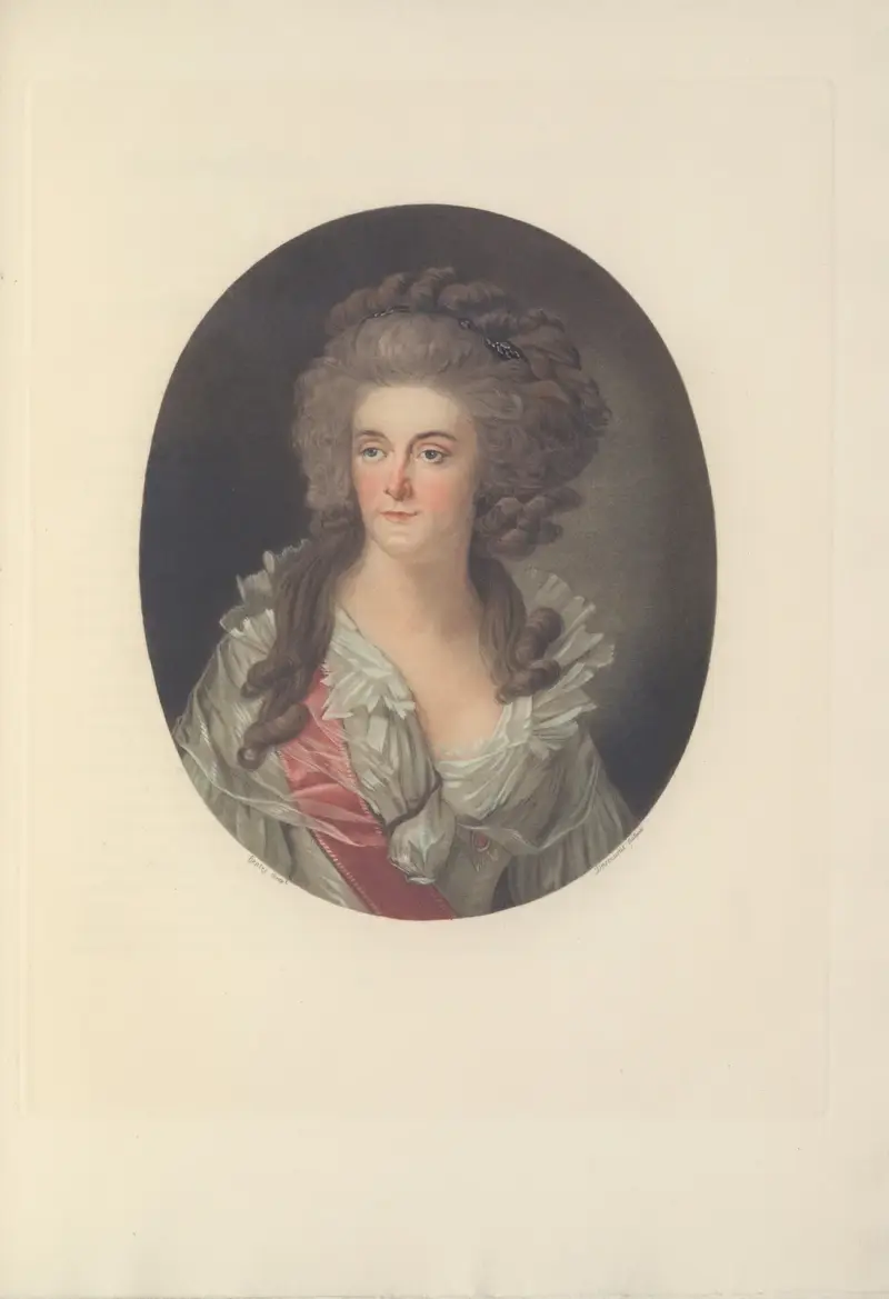 Frederica Sophia Wilhelmina av Preussen, prinsessa av Oranien-Nassau (C. M. Descourtis efter J. F. A. Tischbein) av Albert Christophle
