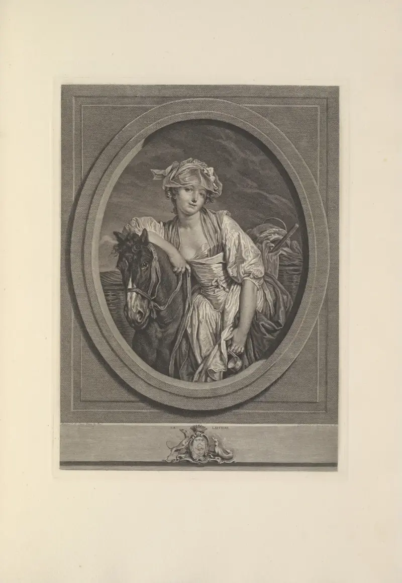 La Laitière (J. C. Levasseur) av Albert Christophle