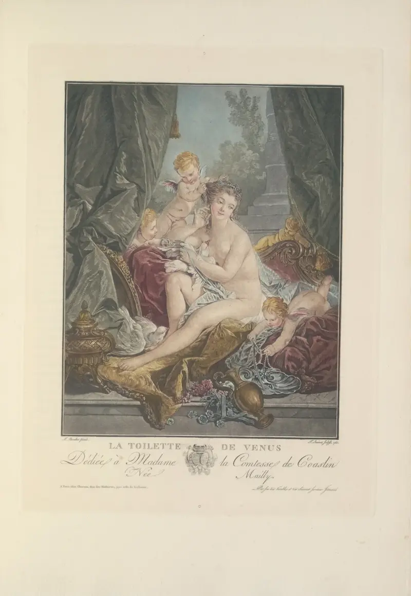 La Toilette de Vénus (F. Janinet after F. Boucher) av Albert Christophle