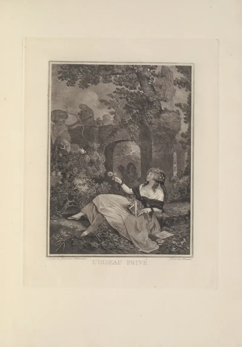 L’Oiseau Privé (P. J. L. Debucourt) av Albert Christophle