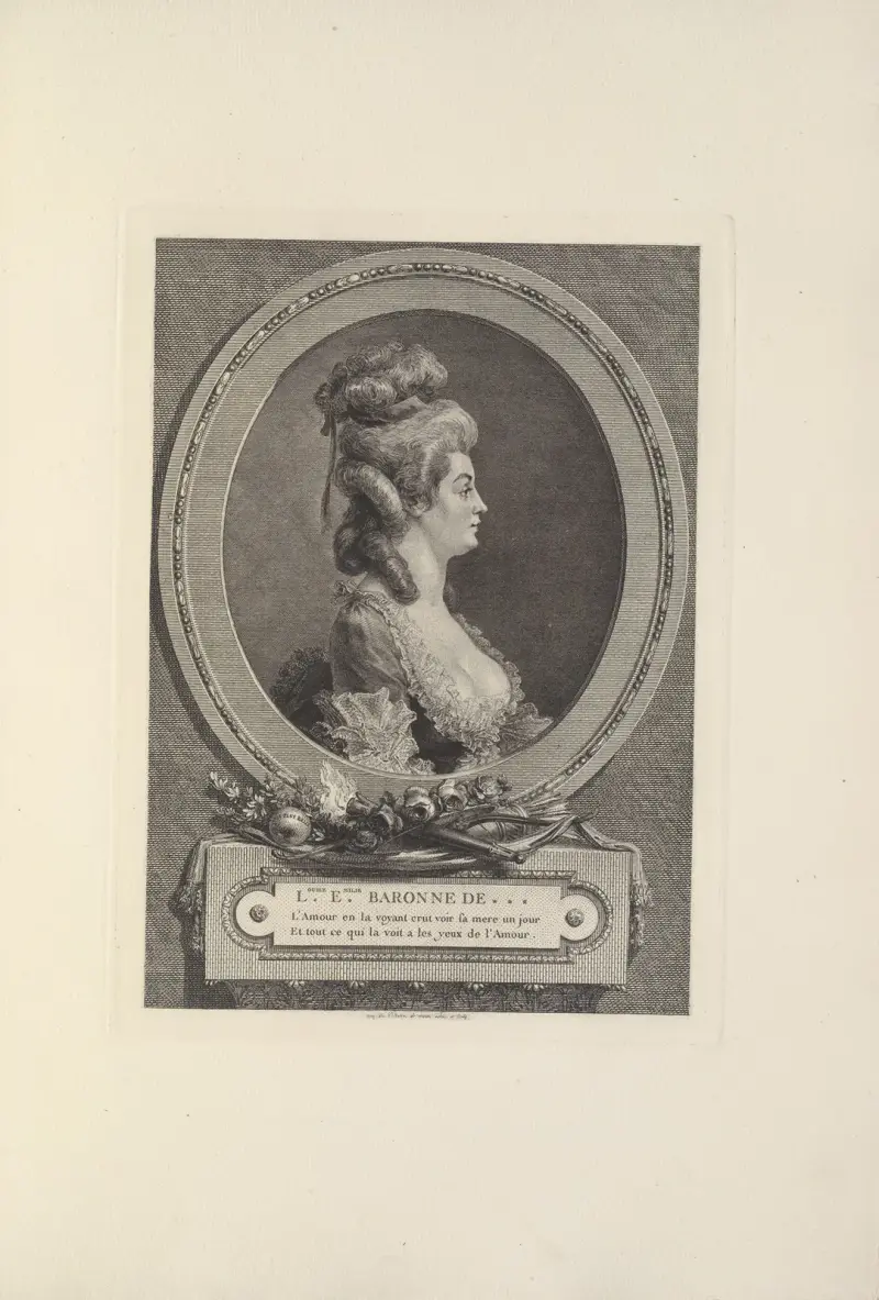 Louise Émilie, Baronne de (A. de Saint-Aubin) av Albert Christophle