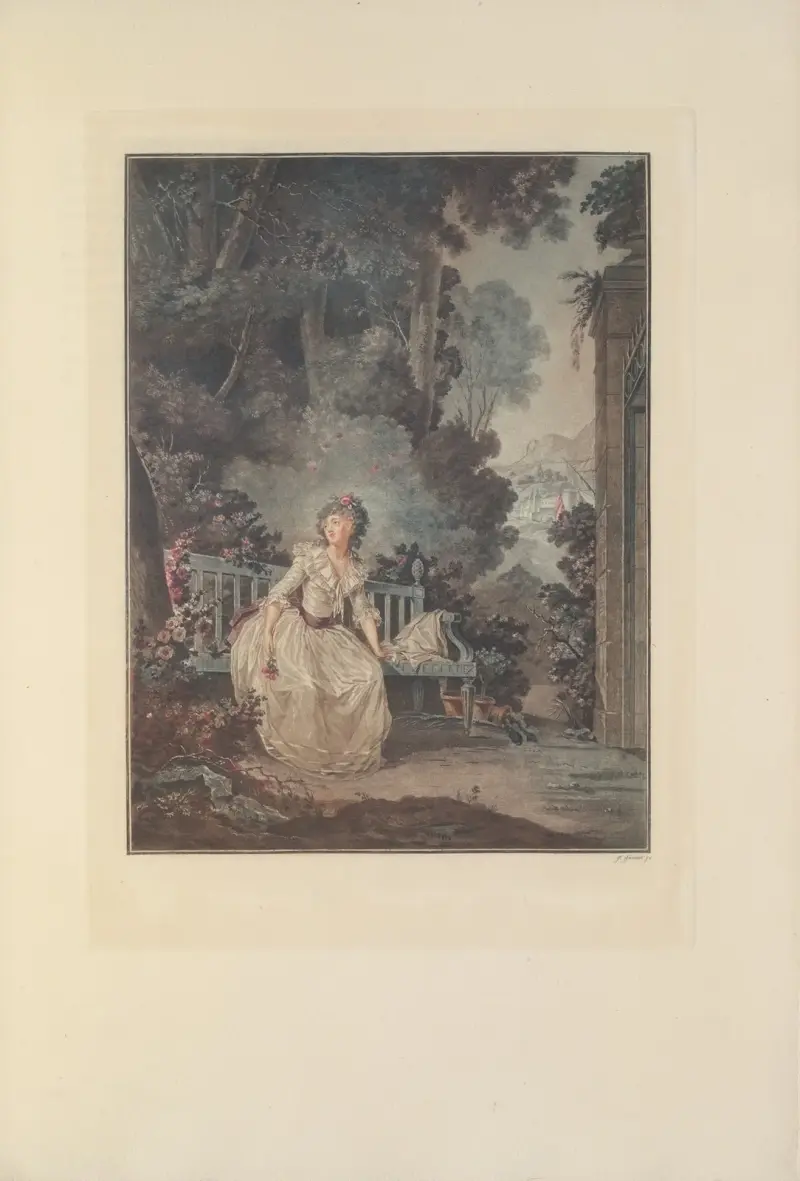 Nina, ou la Folle par Amour (F. Janinet efter C. J. B. Hoin) av Albert Christophle
