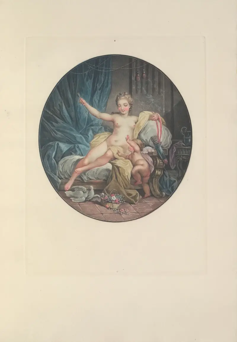 Venus avväpnar Amor av Albert Christophle