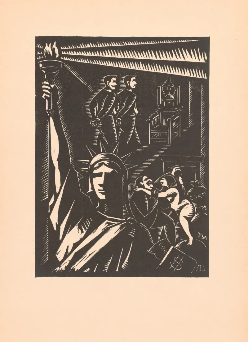 Im Schatten der Freiheit, 1926 von Albert Daenens