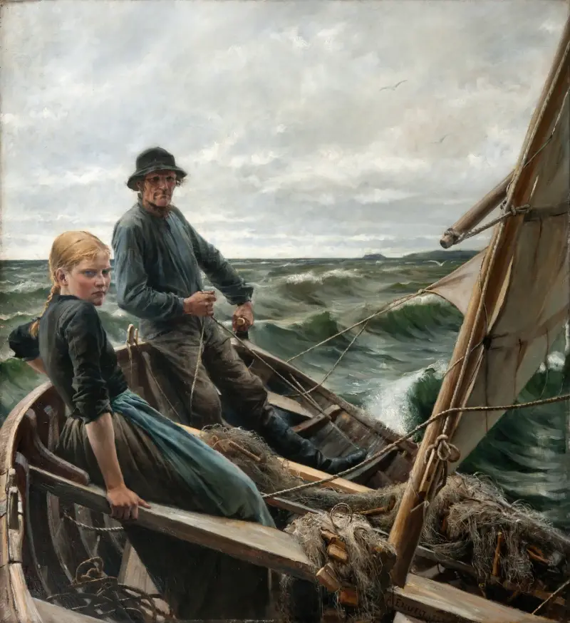 At Sea, Albert Edelfelt