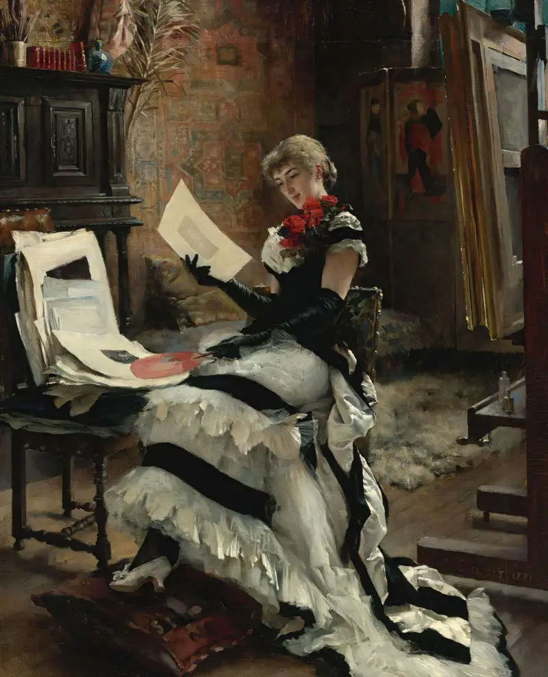 Chez L’artiste (Les Gravures), Albert Edelfelt