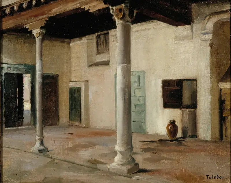 Courtyard in Toledo, Albert Edelfelt