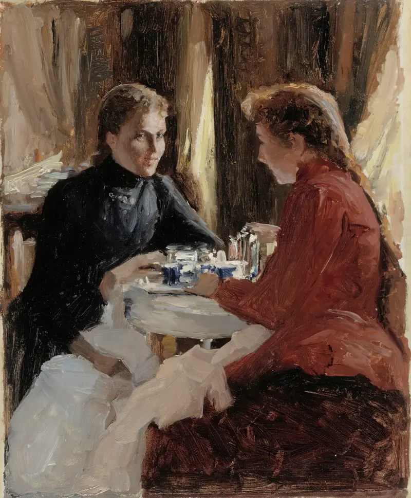 Dopolední káva, Albert Edelfelt