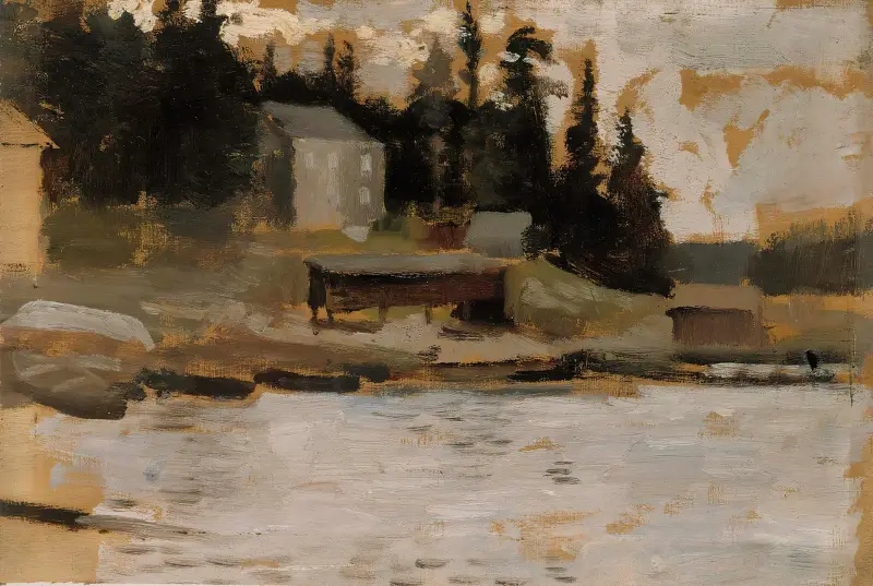 Landscape Sketch from Hamari, Albert Edelfelt