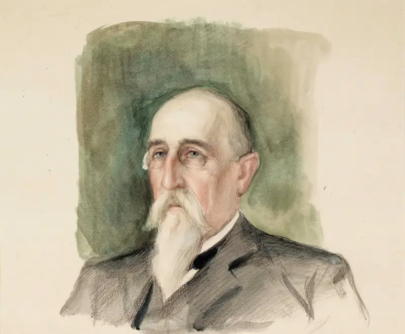 Leo Mechelin, Portrait Study, Albert Edelfelt
