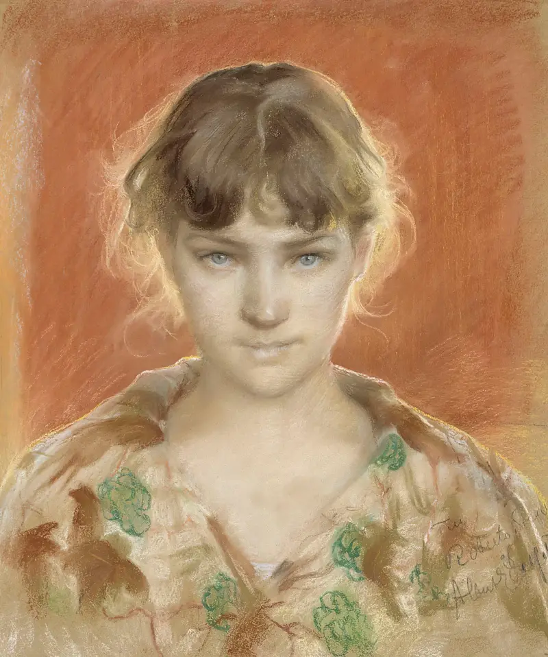 Parisian Model in a Dressing Gown, Albert Edelfelt