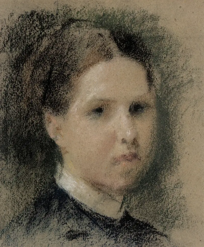 Portrait of Annie Edelfelt, Albert Edelfelt