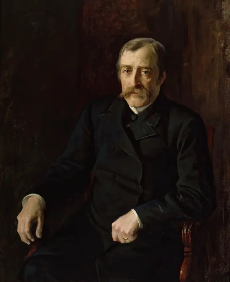 Portrait of Professor Carl Gustaf Estlander, Albert Edelfelt